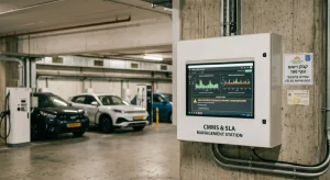 מסך ניהול תשתיות טעינה בחניון