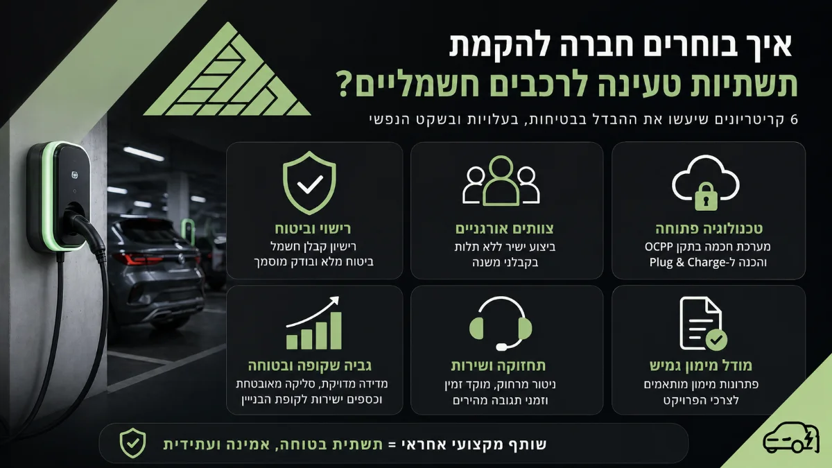 אינפוגרפיקה: תשתיות טעינה לרכבים חשמליים